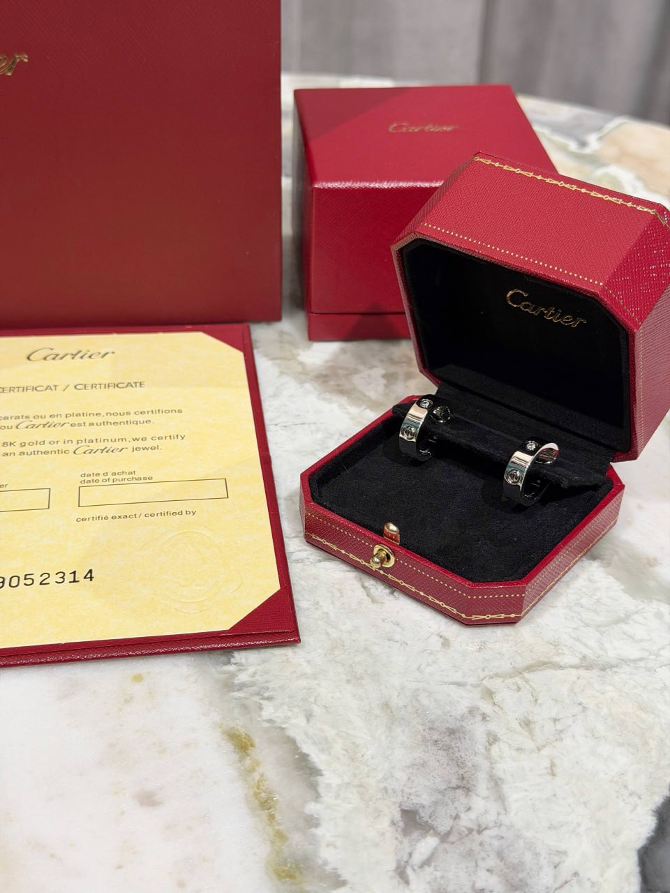 Серьги Cartier Love Ring 2