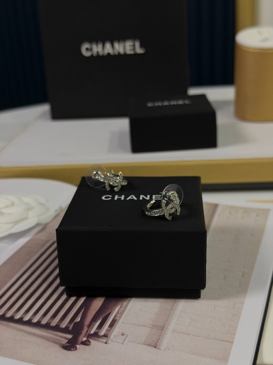 Серьги Chanel 4