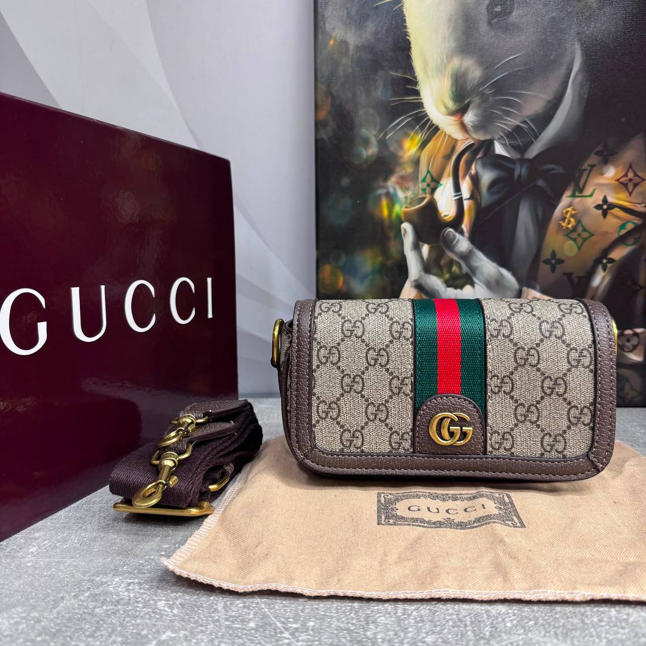 Сумка Gucci Ophidia Super Mini 1