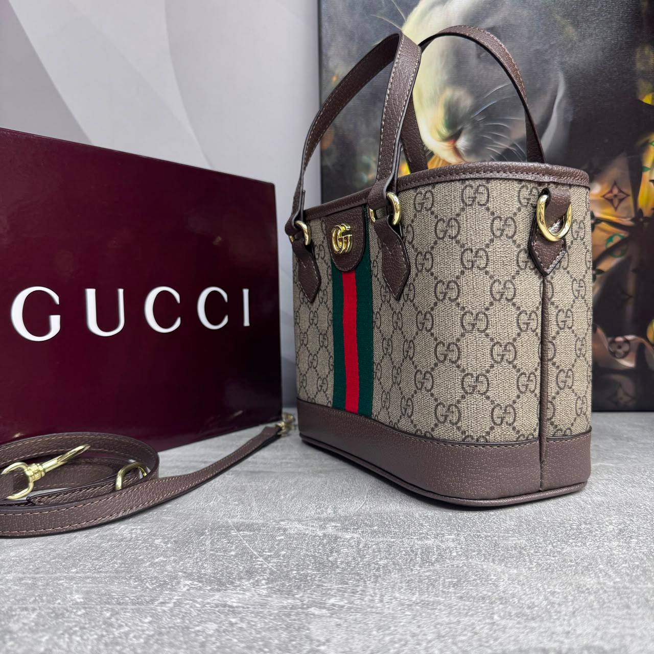 Сумка Gucci Ophidia small tote 3