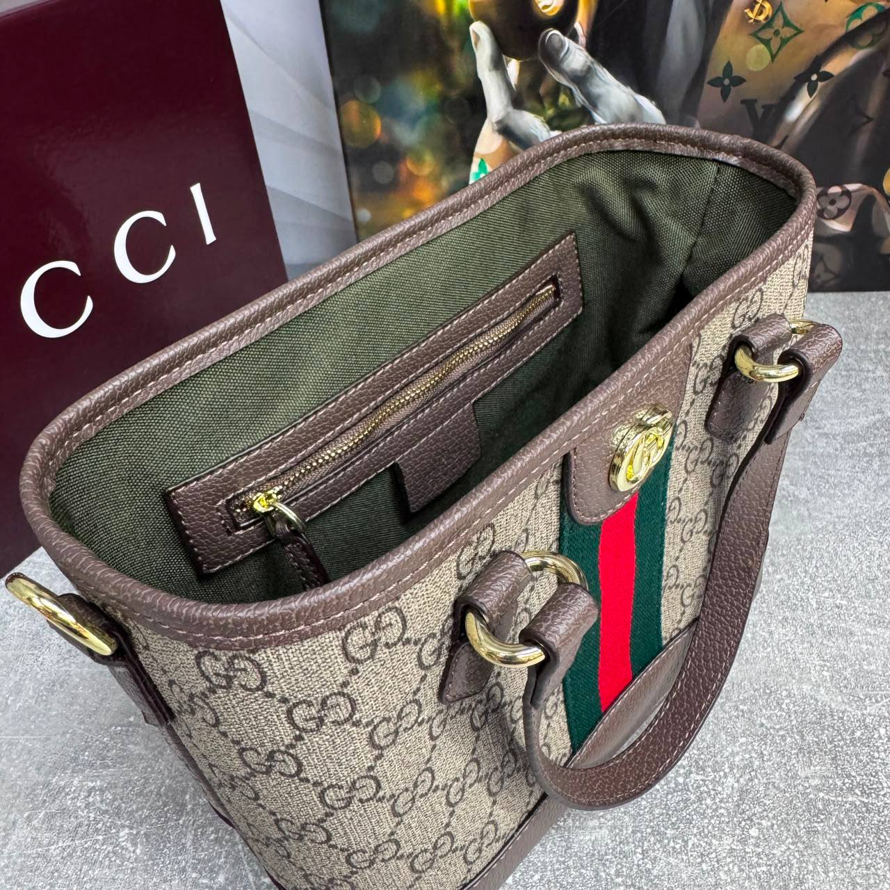 Сумка Gucci Ophidia small tote 8