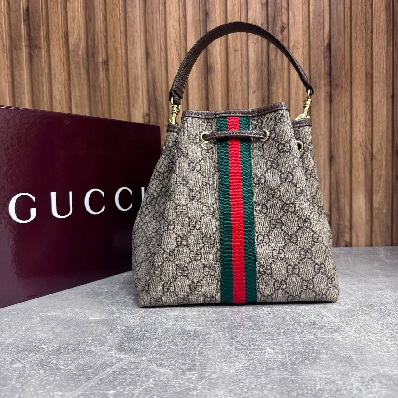 Сумка Gucci Ophidia GG Small Bucket 2
