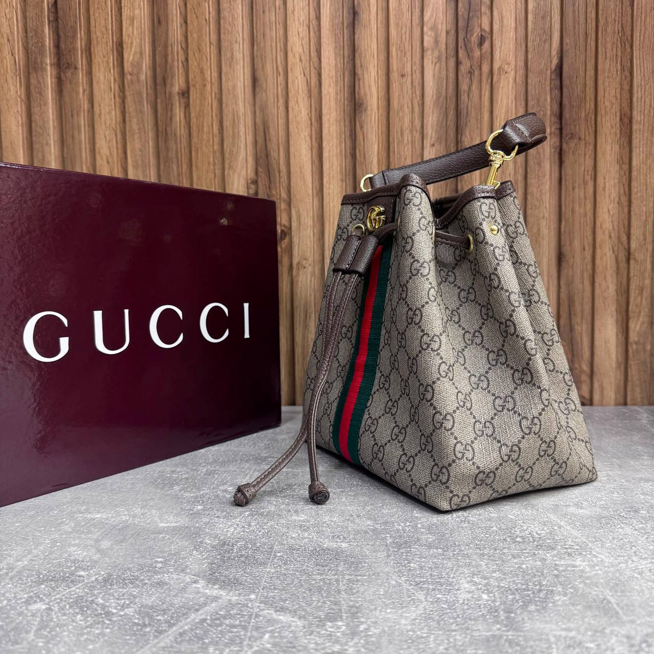 Сумка Gucci Ophidia GG Small Bucket 4