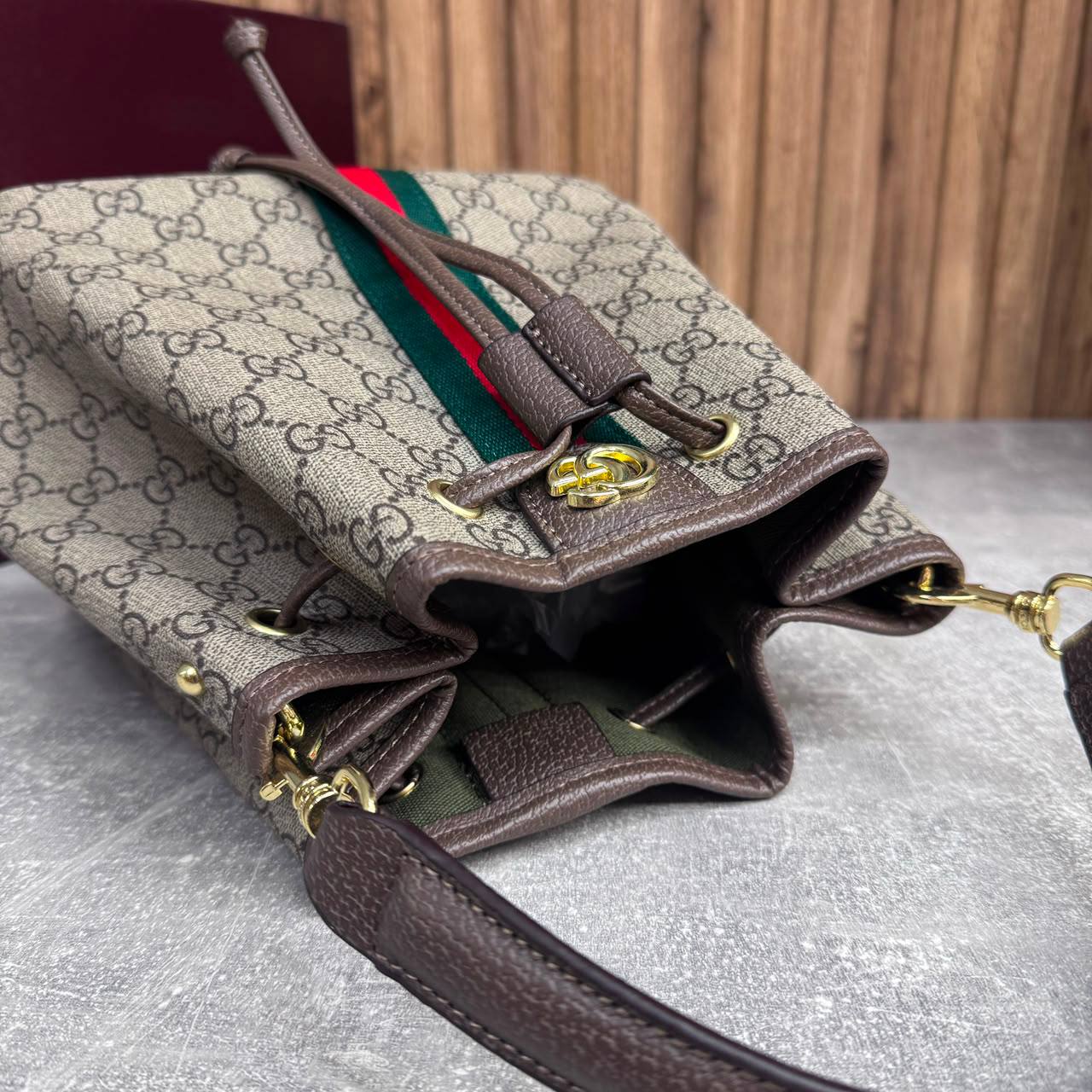 Сумка Gucci Ophidia GG Small Bucket 6