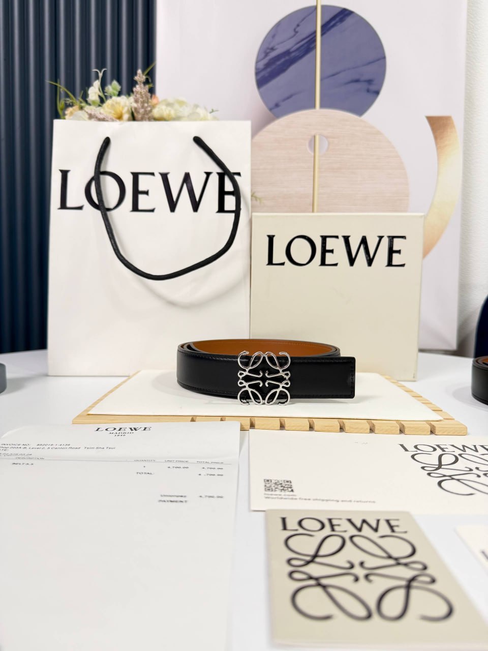 Ремень Loewe Двухсторонний