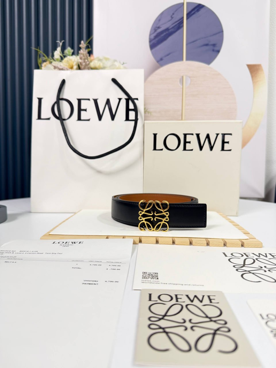 Ремень Loewe Двухсторонний