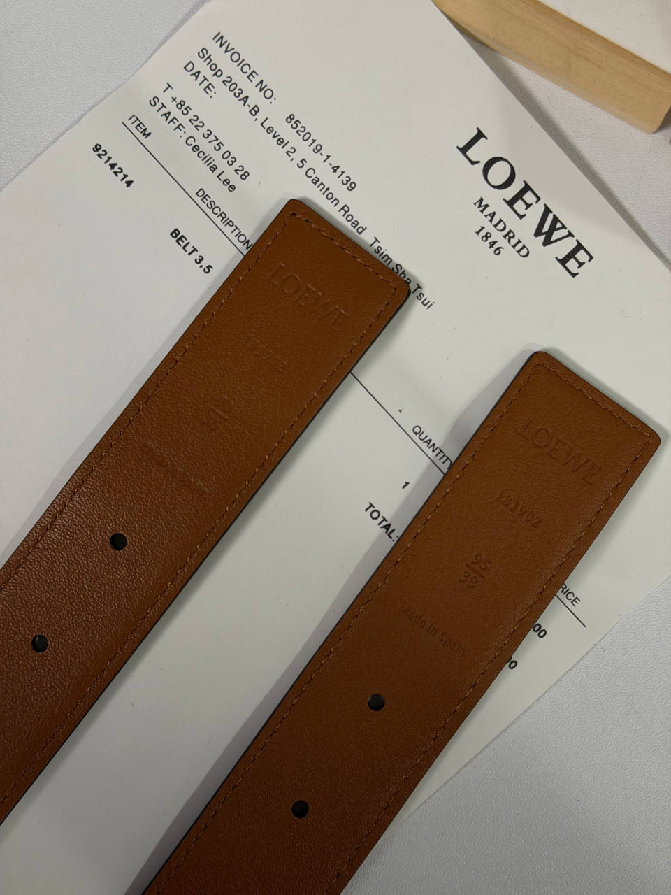 Ремень Loewe Двухсторонний 4